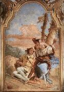 Giovanni Battista Tiepolo Angelica Carving Medoro's Name on a Tree oil